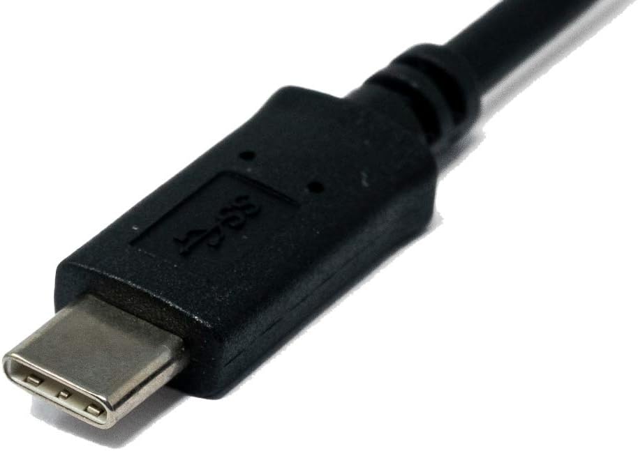 SYSTEM-S USB 3.1 Kabel 1 m Typ C Stecker zu 3.0 Typ A Stecker Winkel (links) in Schwarz - DREIKS