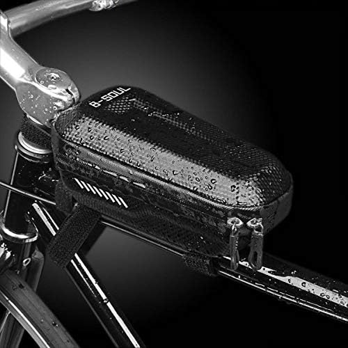 SYSTEM-S Fahrrad Sattel Tasche Halterung Befestigung spritzwasserfest in Schwarz - DREIKS