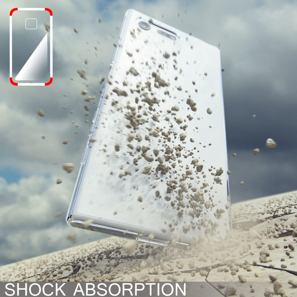 NALIA Transparente Silikonhülle für Sony Xperia X Compact – Anti-Gelb & Rutschfest – GLAZE (Handyhülle Kristallklar, Schlank & Stoßfest) – Marke aus Berlin