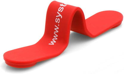 System-S Magnet Clip Cable Tie Cable Clip Cable Manager for Headphones Cable Earphones, Red 