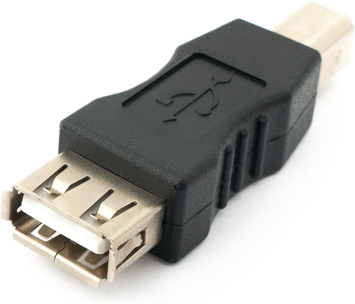 SYSTEM-S USB Type A female to USB Type B male adapter cable adapter plug adapter