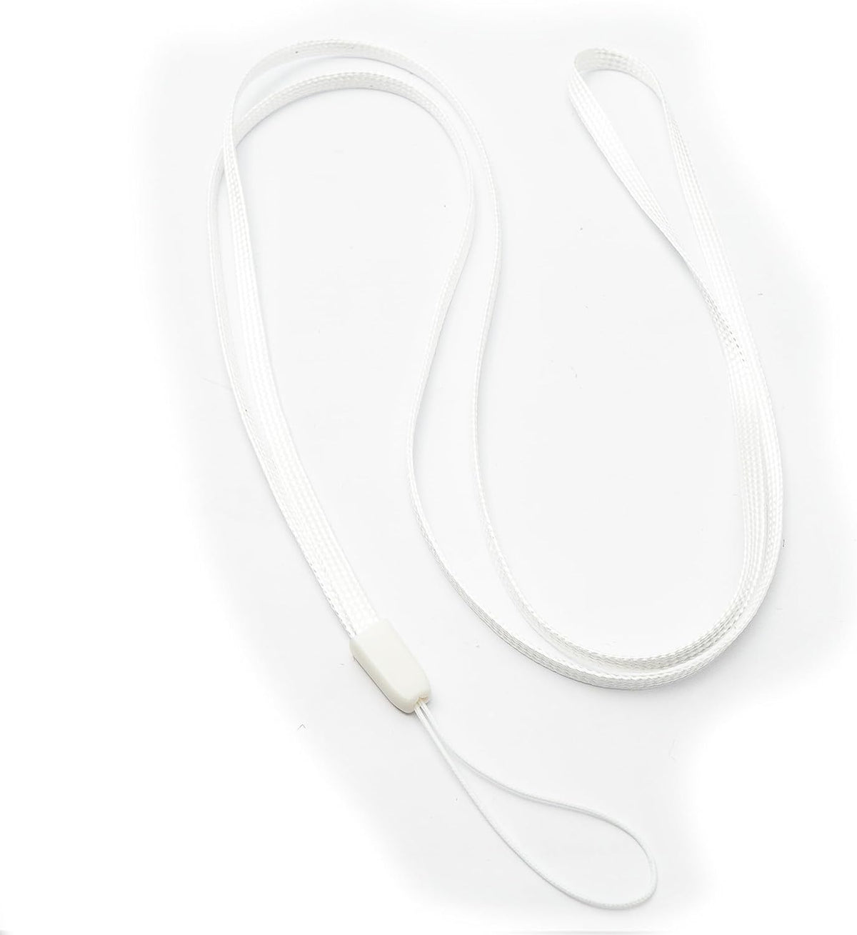 Halsband Umhängeband Trageband mit Schlaufe in Weiß für Smartphone MP3-Player | System-S