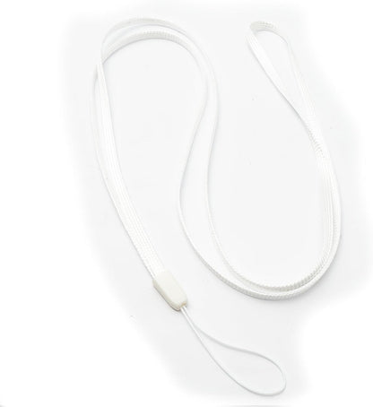 Halsband Umhängeband Trageband mit Schlaufe in Weiß für Smartphone MP3-Player | System-S