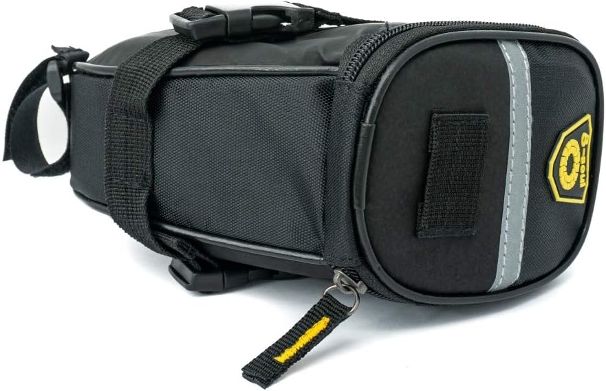 SYSTEM-S Fahrrad Sattel Tasche Halterung Befestigung wasserfest in Schwarz - DREIKS