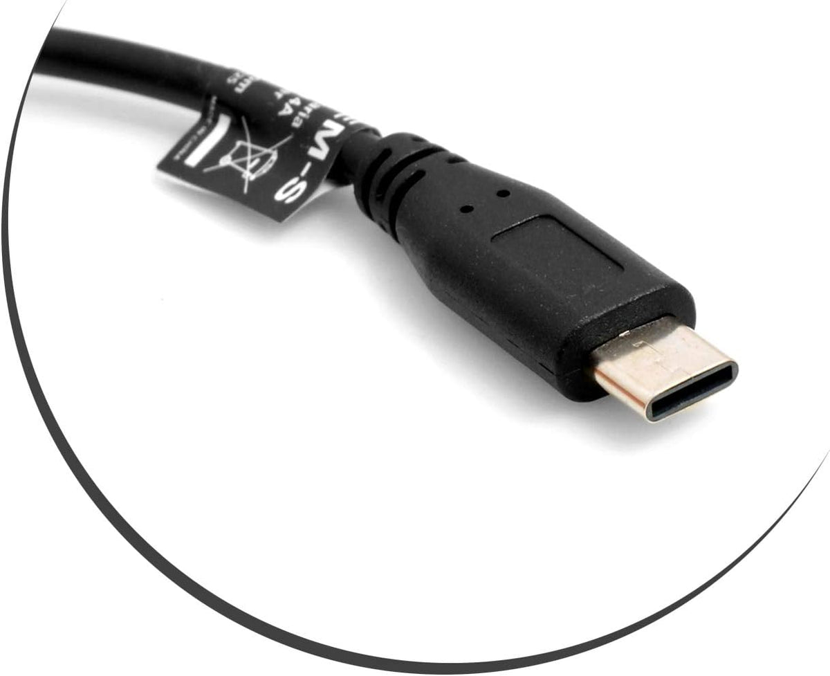 System-S USB Typ C auf Micro USB Kabel Panel Mount 50cm - DREIKS