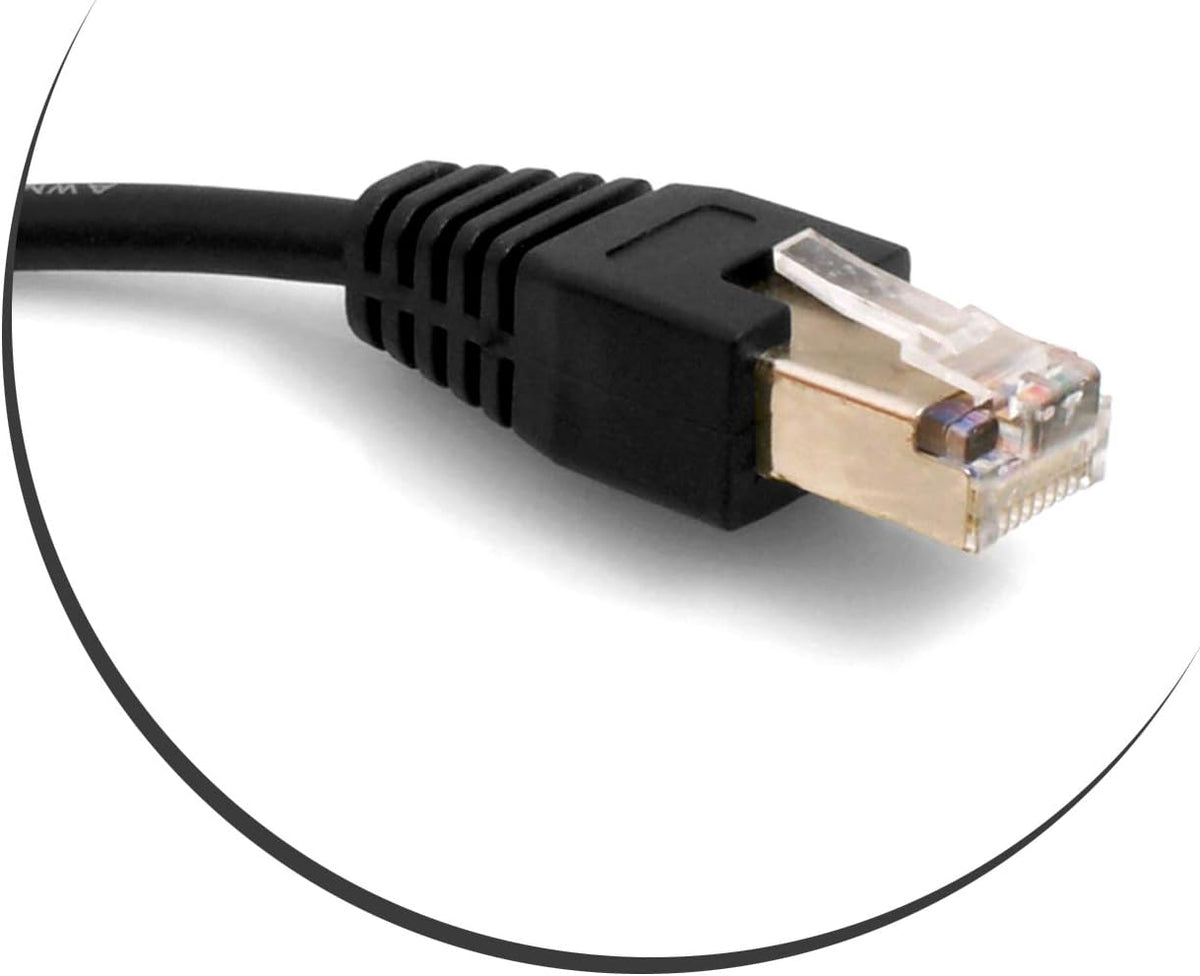 SYSTEM-S Ethernet Netzwerkabel RJ45 auf RJ45 Aufwärtswinkel 8P8C FTP STP UTP Cat 5e 45cm - DREIKS