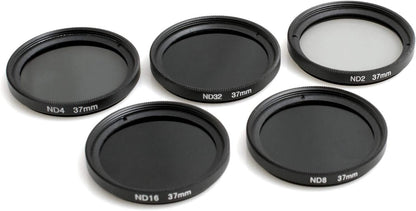SYSTEM-S Neutraldichtefilter ND-Filter Linse Set 37mm für Samsung Galaxy S8 Plus - DREIKS