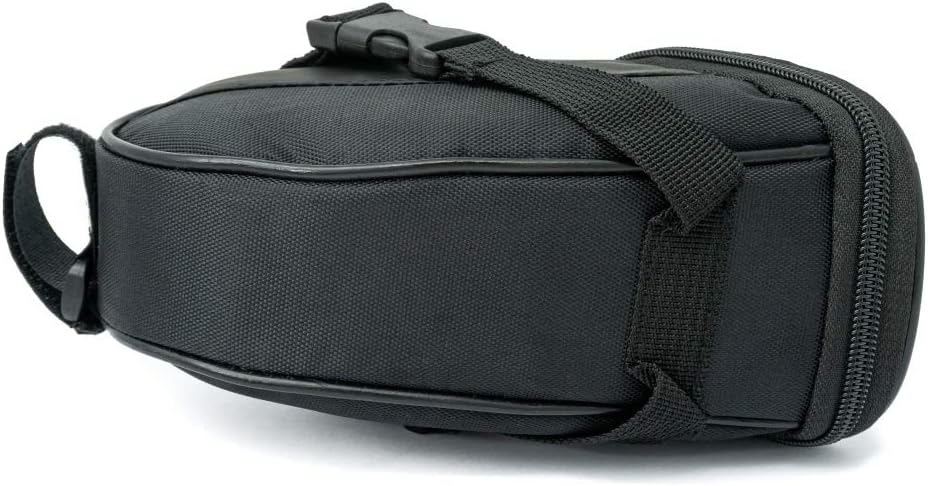 SYSTEM-S Fahrrad Sattel Tasche Halterung Befestigung wasserfest in Schwarz - DREIKS