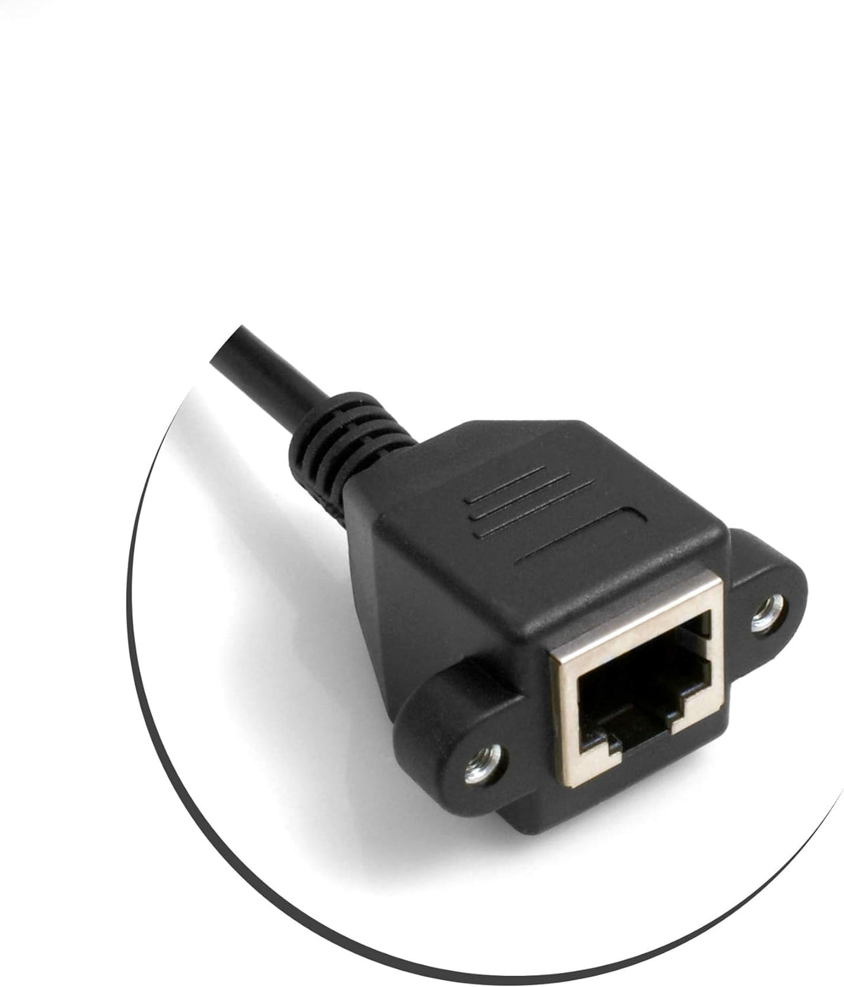 System-S Ethernet Netzwerkabel RJ45 Abwärtswinkel auf RJ45 Buchse Panel Mount 8p8c FTP STP Utp Cat 5e 29cm - DREIKS