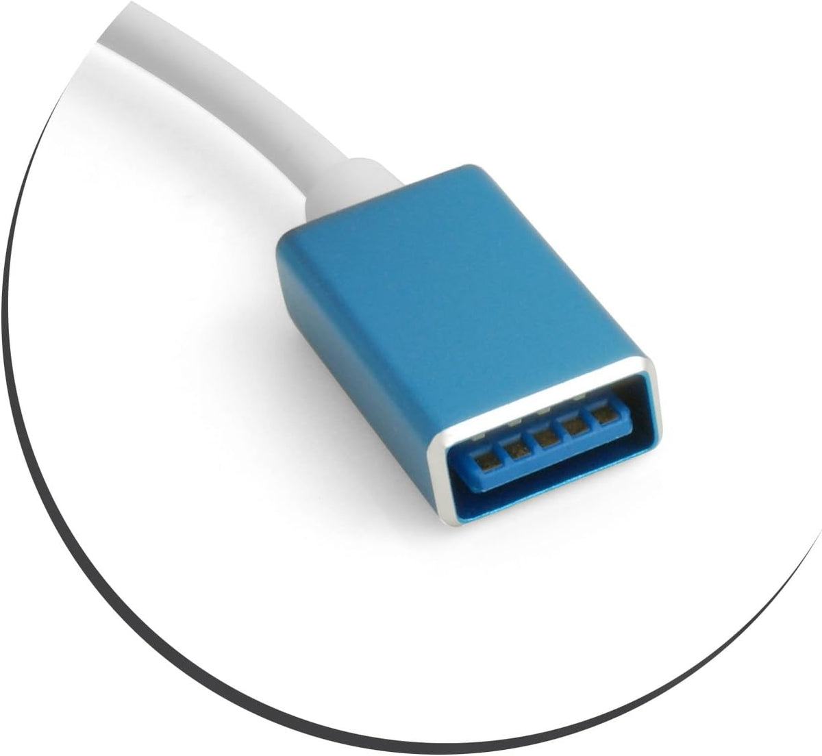 SYSTEM-S USB A 3.0 Buchse zu Micro USB Stecker Datenkabel Ladekabel 16 cm - DREIKS