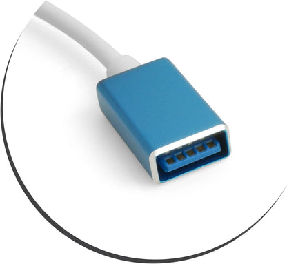 SYSTEM-S USB A 3.0 Buchse zu Micro USB Stecker Datenkabel Ladekabel 16 cm - DREIKS