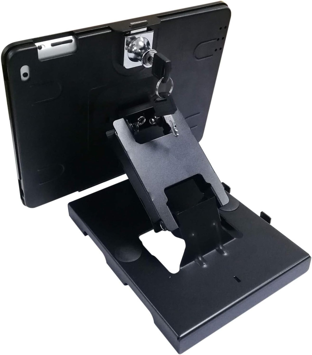 SYSTEM-S Abschließbare Tisch und Wand Tablet Halterung für iPad Air 1 2 iPad 5 6 Pro 9,7 Zoll A1673 A1674 A1675 A1822 A1823 A1893 A1954 A1474 A1475 A1566 A1567 - DREIKS