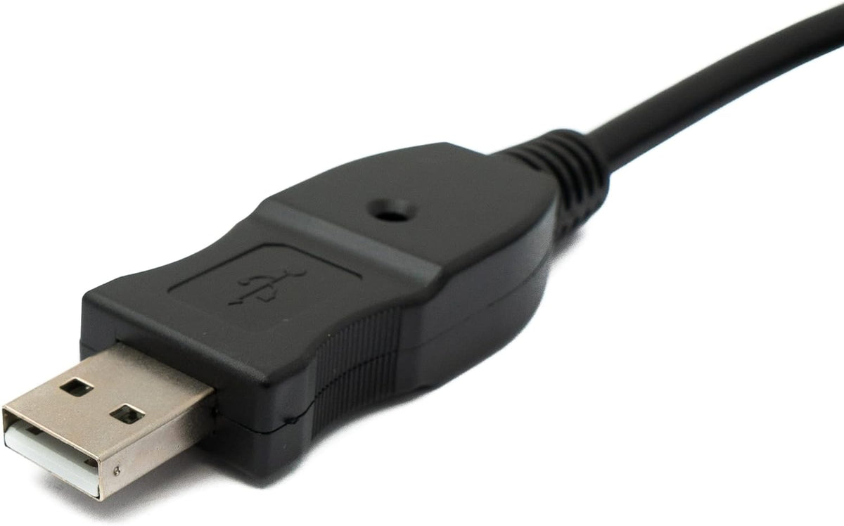 SYSTEM-S 3 meter USB Gitarrenkabel Basskabel Kabel Klinkenstecker USB zu Audio 1/4  6.3mm Male - DREIKS