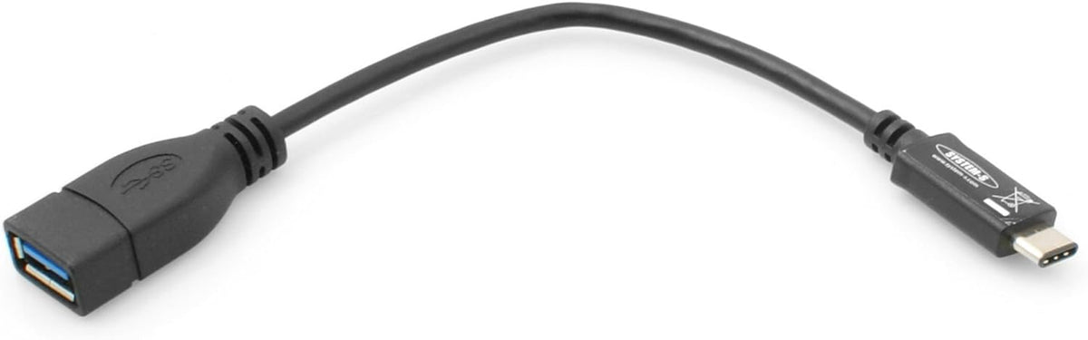 System-S USB 3.1 Type C (Male) to USB 3.0 A (Female) Data Cable Charging Cable Adapter Cable Extension (approx. 20 cm)