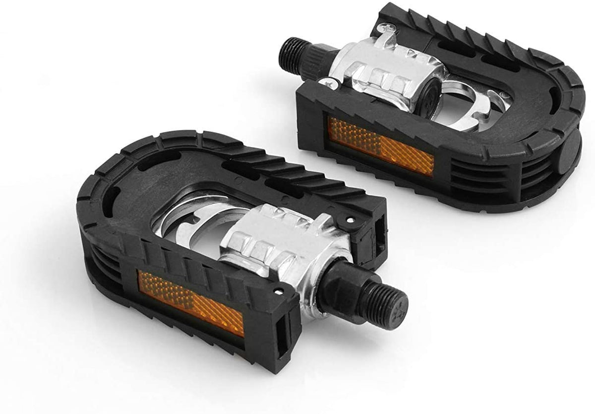 SYSTEM-S folding pedals universal bicycle pedal, black, thread 14.3 mm 9/16 inch 