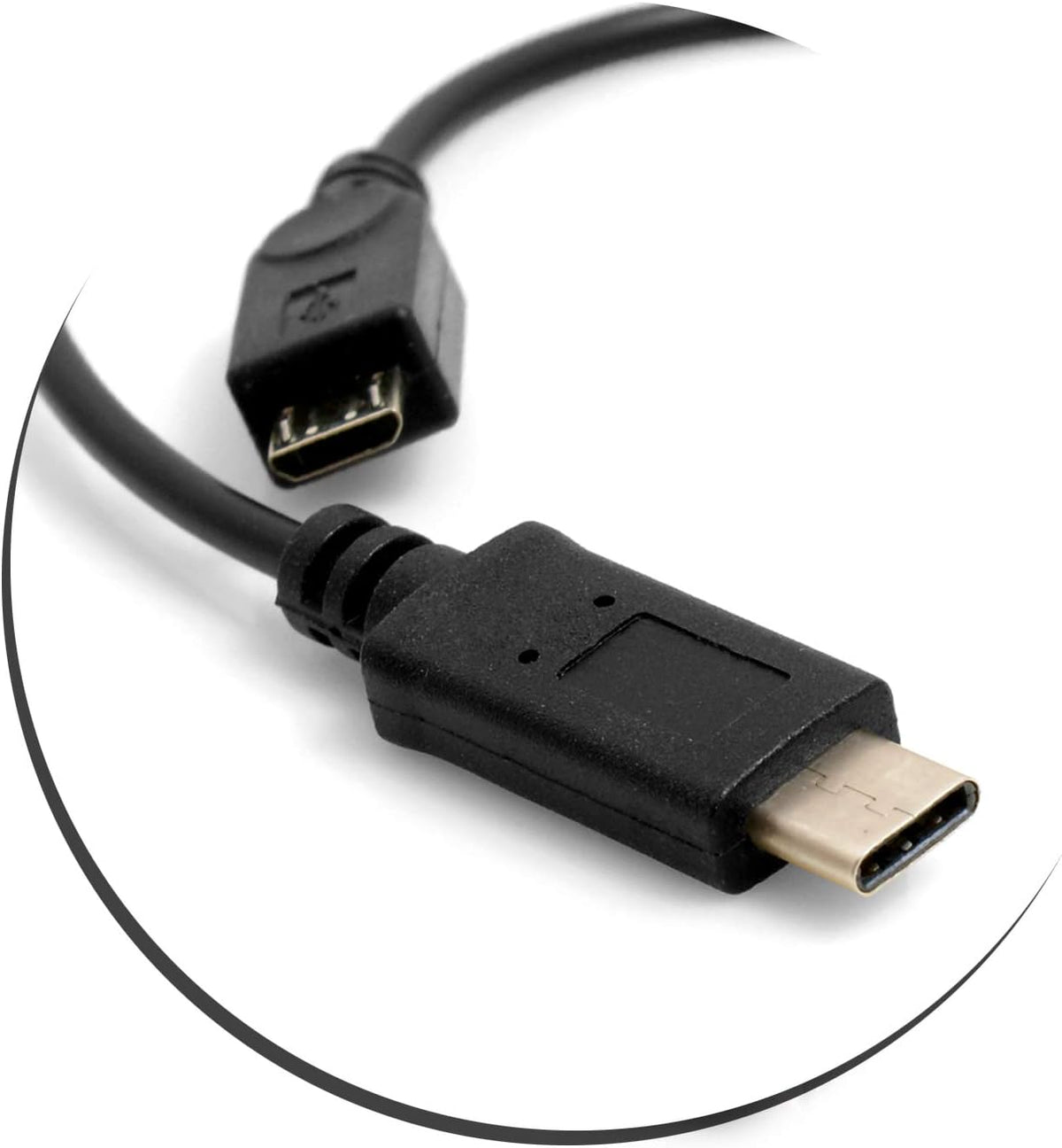 System-S USB 3.1 Typ C Stecker Kabel Splitter zu Micro USB - DREIKS