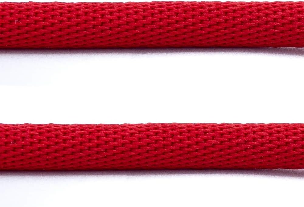 SYSTEM-S USB 3.1 Kabel 100 cm Typ C Stecker zu 2.0 A Stecker Winkel geflochten in Rot - DREIKS