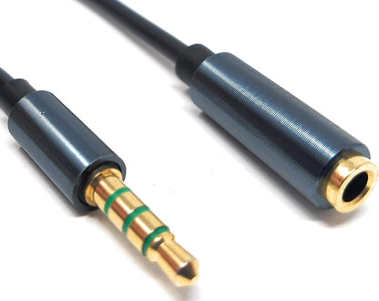 System-S 3.5mm Klinke 3 Polig (Male) auf 3.5mm Klinke Aux Stereo Buchse 200 cm Kabel - DREIKS