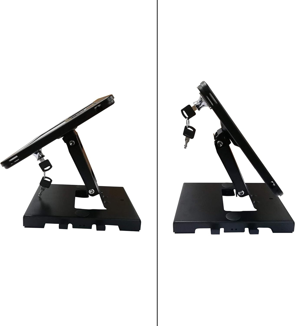 SYSTEM-S Abschließbare Tisch und Wand Tablet Halterung für iPad Air 1 2 iPad 5 6 Pro 9,7 Zoll A1673 A1674 A1675 A1822 A1823 A1893 A1954 A1474 A1475 A1566 A1567 - DREIKS