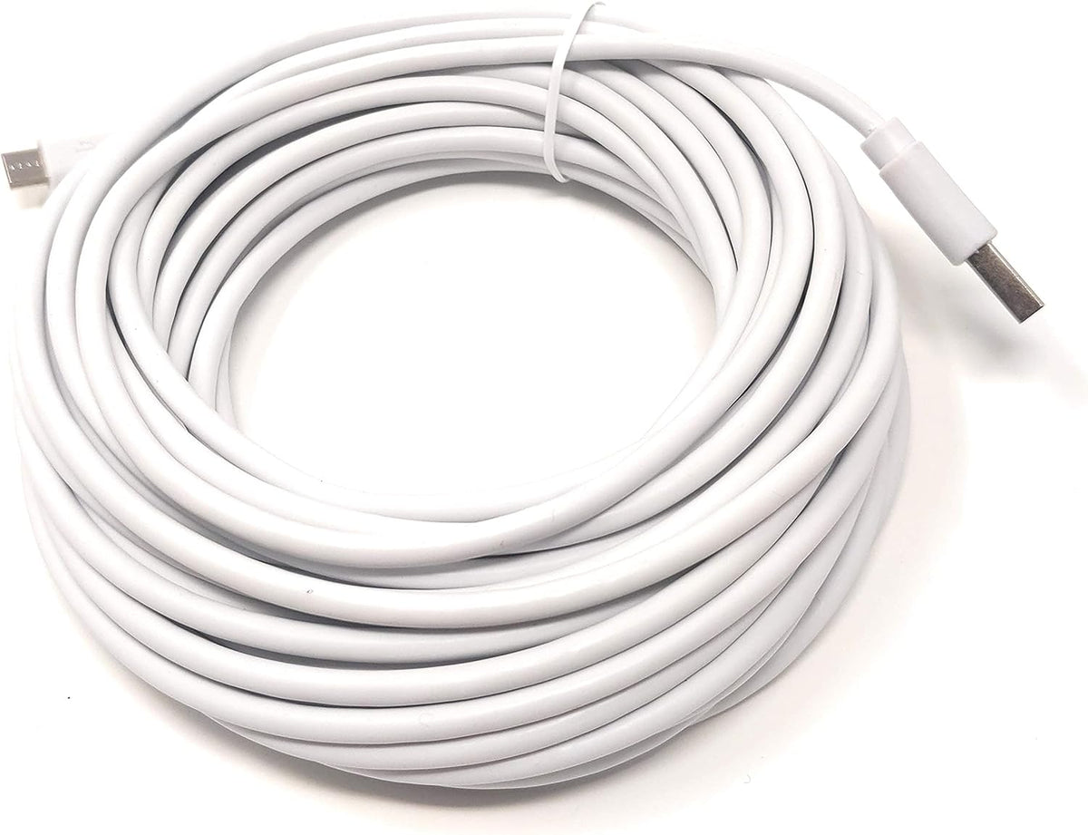SYSTEM-S 10 m meter Micro USB Kabel Ladekabel in weiß - DREIKS