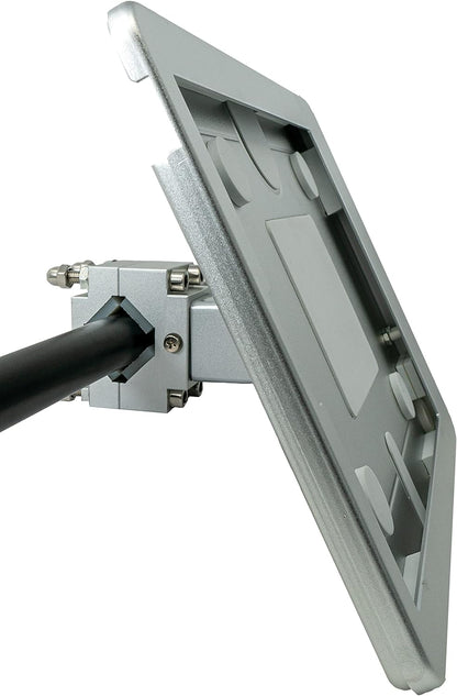 SYSTEM-S Stangen Halterung mit Schloss Befestigung aus Metall in Schwarz für iPad Pro 11" - DREIKS