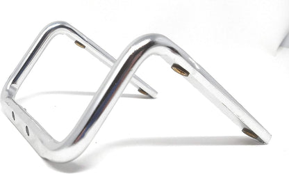 SYSTEM-S bicycle saddle double water bottle holder device Color: Silver