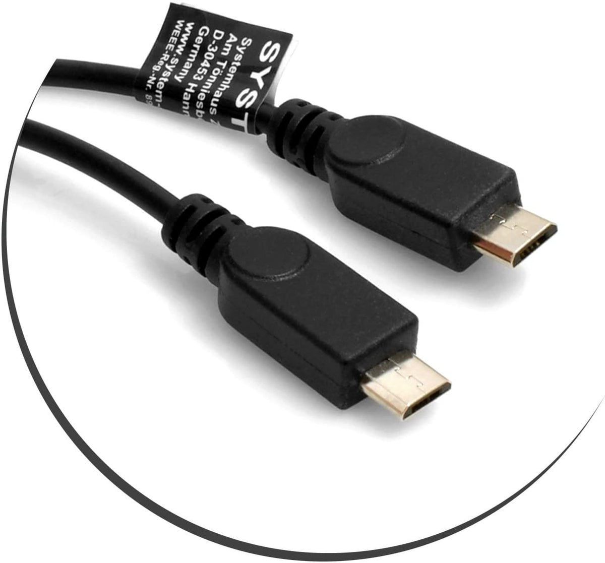 USB Typ C Eingang zu 2X Micro USB Ausgang Y Kabel Splitter  Kabel | System-S