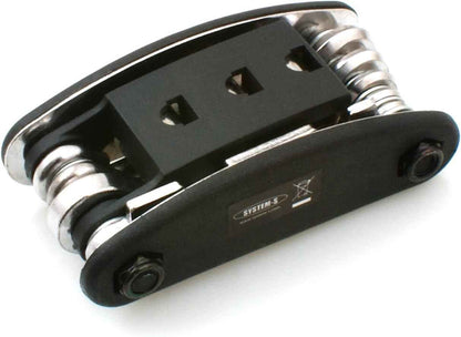 System-S 15 in 1 Multitool Reparaturset Werkzeug Kit Sechskant-schlüssel Stiftschlüssel Sechskantschlüssel Speichenschlüssel Kreuz- und Schlitzschraubenzieher - DREIKS