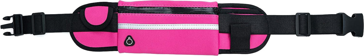SYSTEM-S Tasche Gürteltasche Bauchtasche mit Flaschenhalter in Pink - DREIKS