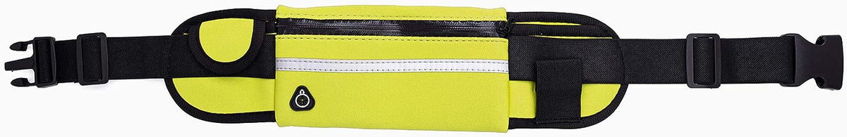 SYSTEM-S Tasche Gürteltasche Bauchtasche mit Flaschenhalter in Neon Gelb - DREIKS