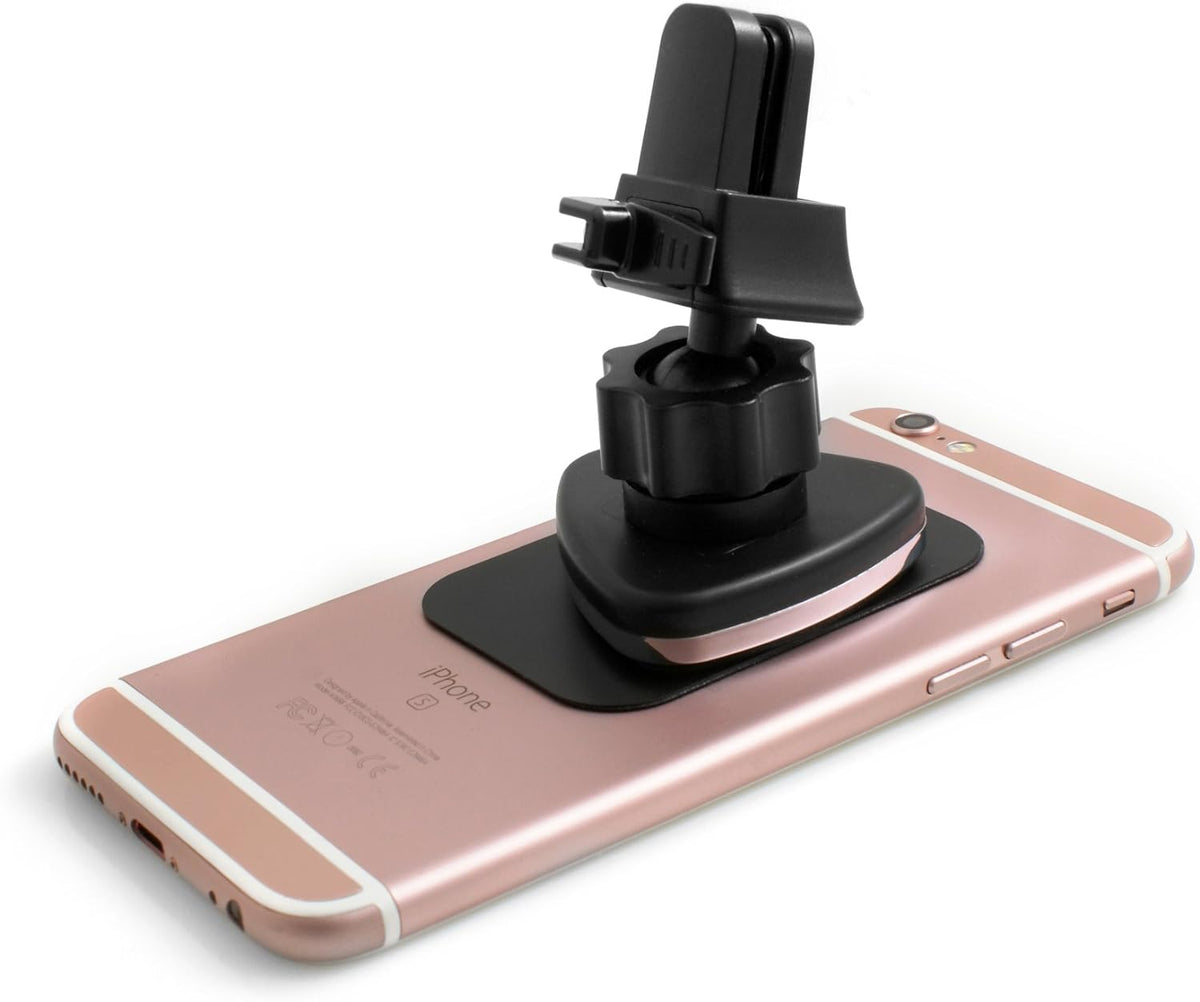 SYSTEM-S Universal Auto KFZ Halter Magnetischer Lüftungsgitter Halterung Luftgitterhalter für Smartphones und andere Geräte - DREIKS