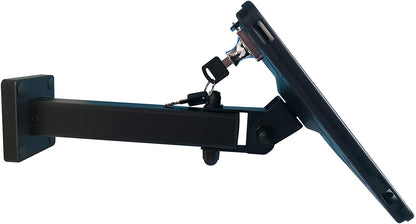 SYSTEM-S Lockable Wall Mount for iPad Air 1-2 iPad 5-6 iPad Pro 9.7 inch A1673 A1674 A1675 A1893 A1954 A1822 A1823 A1474 A1475 A1476 A1566 A1567 