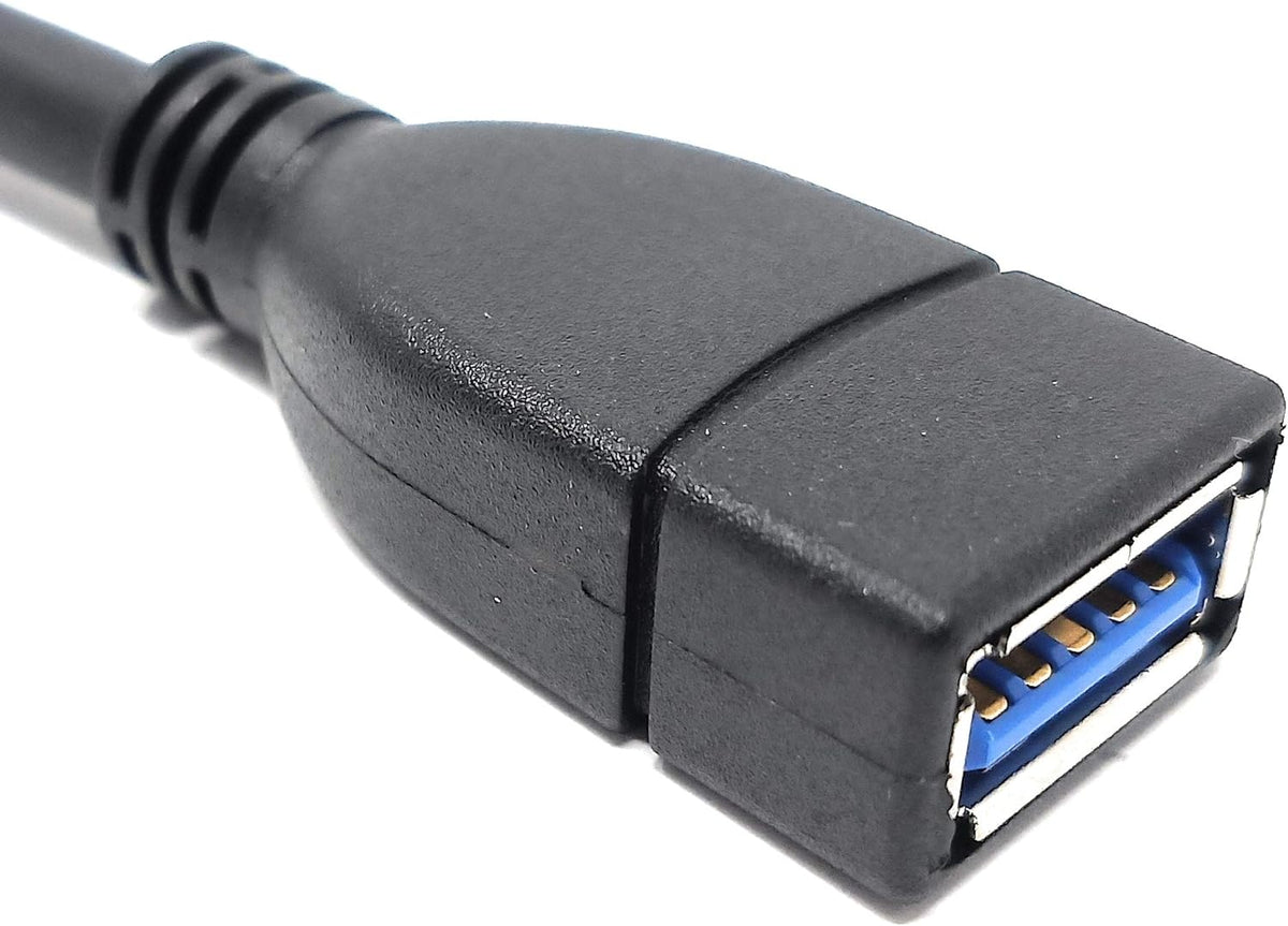 System-S USB 3.0 Typ A (male) auf USB 3.0 Typ A (female) Ladekabel Datenkabel Verlängerungskabel 11 cm - DREIKS