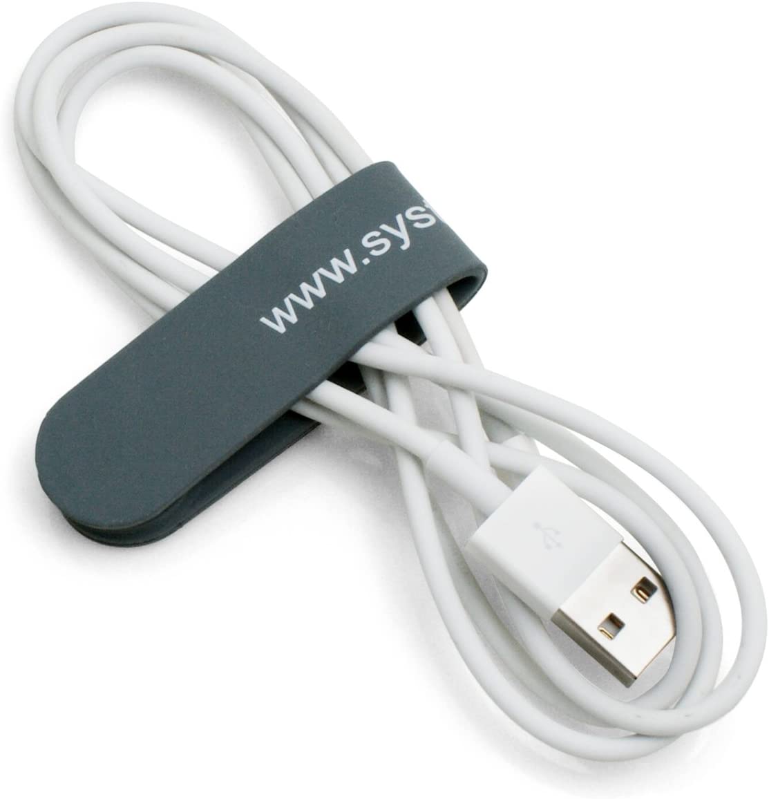 System-S Magnet Clip Cable Tie Cable Clip Cable Manager for Headphones Cable Earphones, Red 