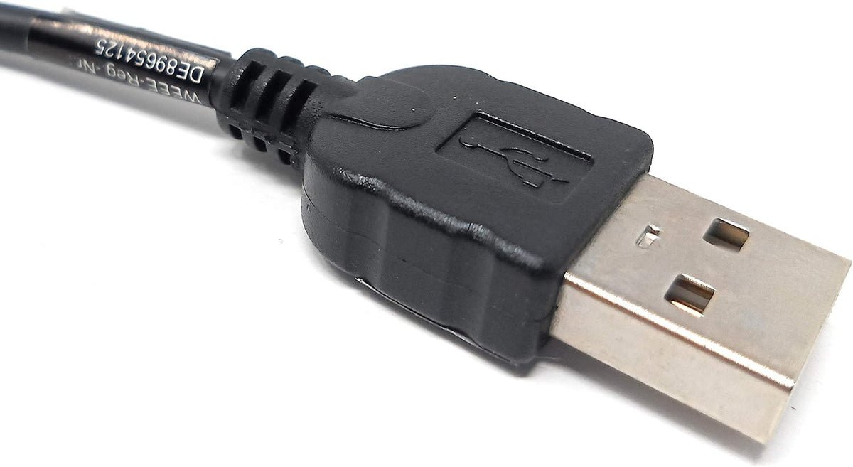 SYSTEM-S Micro USB 2.0 Kabel gewinkelt 90 grad Winkelstecker (links/male) Datenkabel und Ladekabel 140 cm - DREIKS