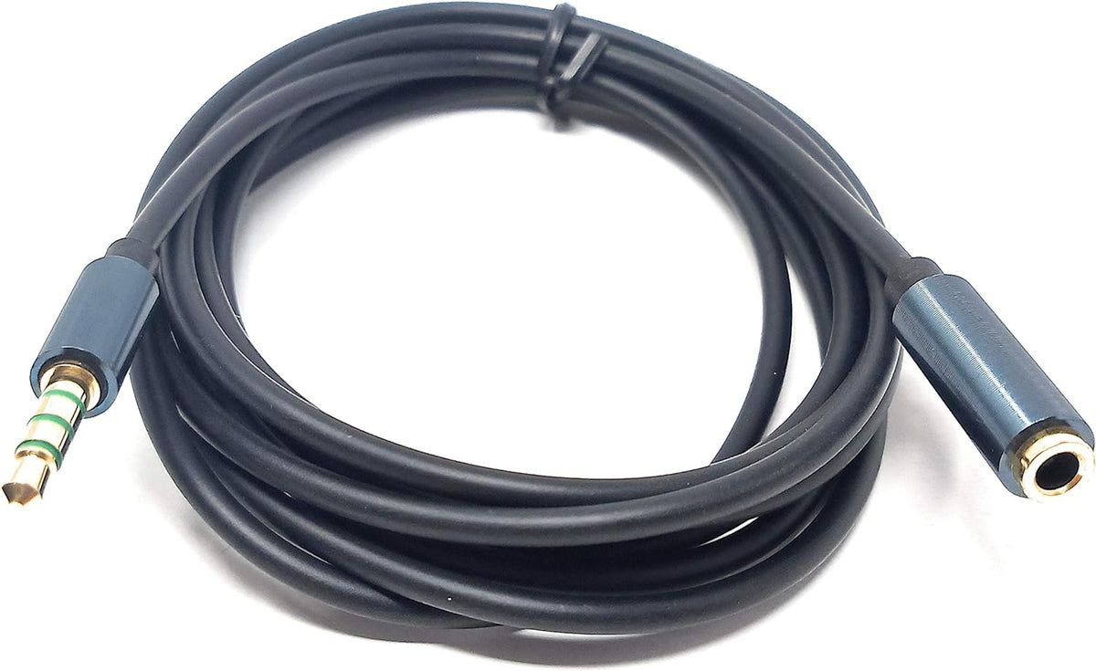 System-S 3.5mm Klinke 3 Polig (Male) auf 3.5mm Klinke Aux Stereo Buchse 200 cm Kabel - DREIKS
