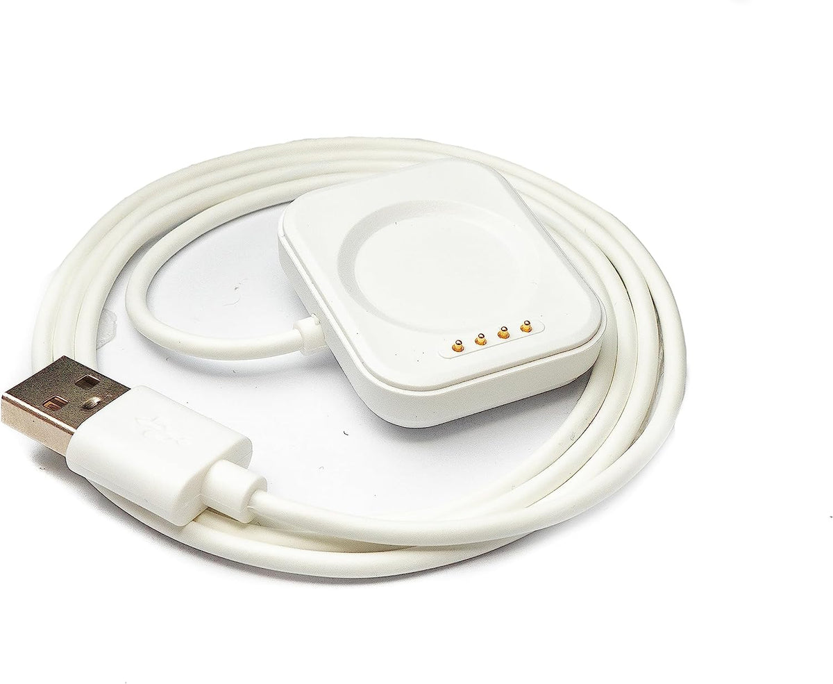 USB 2.0 Kabel 100 cm Ladekabel für Oppo Band 3 Pro 3 2 Smartwatch in Weiß | System-S