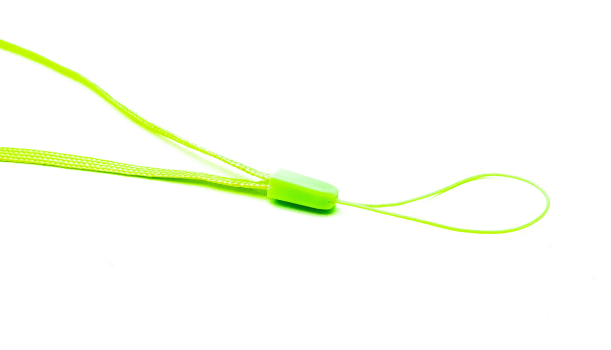 SYSTEM-S Neck Strap Lanyard with Loop in Green for Smartphone MP3 Player