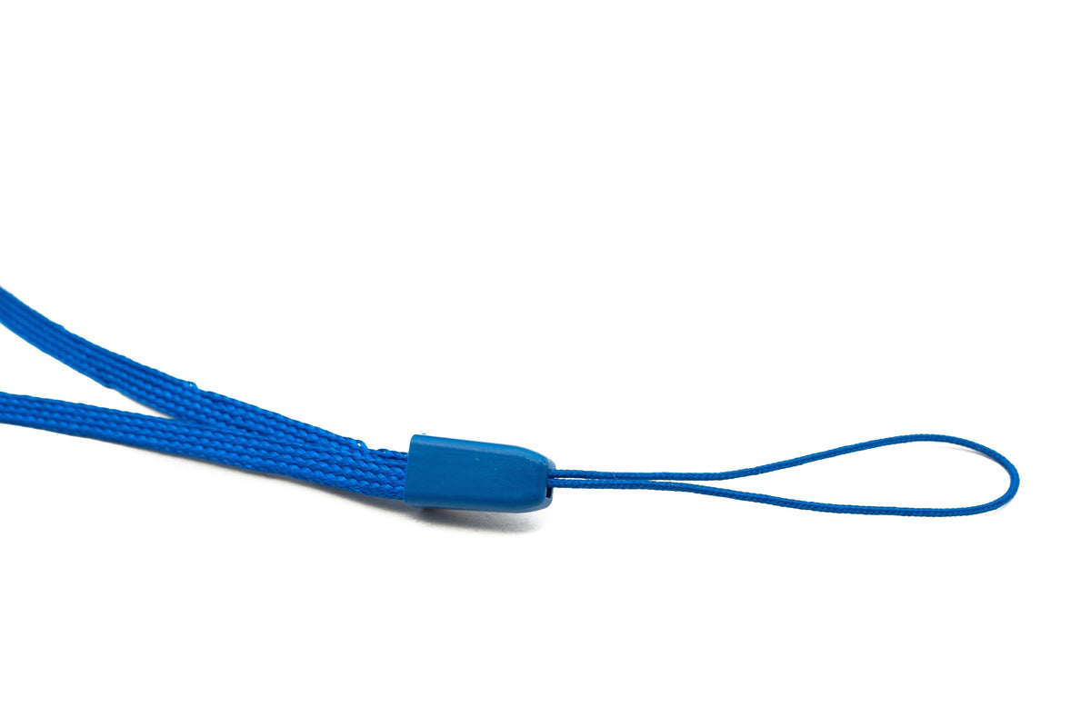 Halsband Umhängeband Trageband mit Schlaufe in Blau für Smartphone MP3-Player | System-S