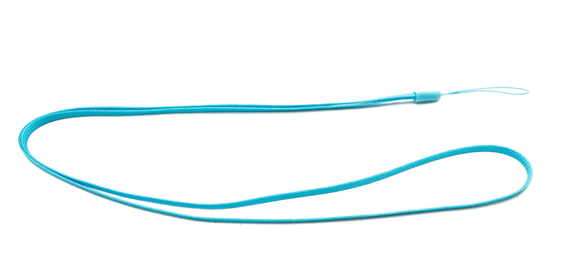 SYSTEM-S Neck Strap Lanyard with Loop in Blue for Smartphone MP3 Player