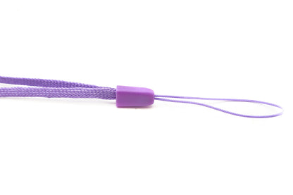 5x Halsband Umhängeband Trageband mit Schlaufe in Lila für Smartphone MP3-Player | System-S