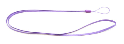 5x Halsband Umhängeband Trageband mit Schlaufe in Lila für Smartphone MP3-Player | System-S