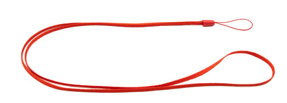 SYSTEM-S Neck Strap Lanyard with Loop in Red for Smartphone MP3 Player