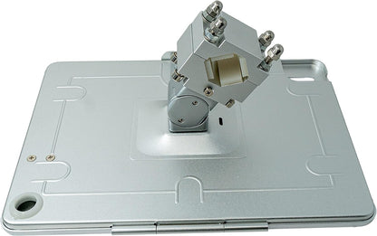SYSTEM-S Stangen Halterung mit Schloss Befestigung aus Metall in Schwarz für iPad Pro 11" - DREIKS