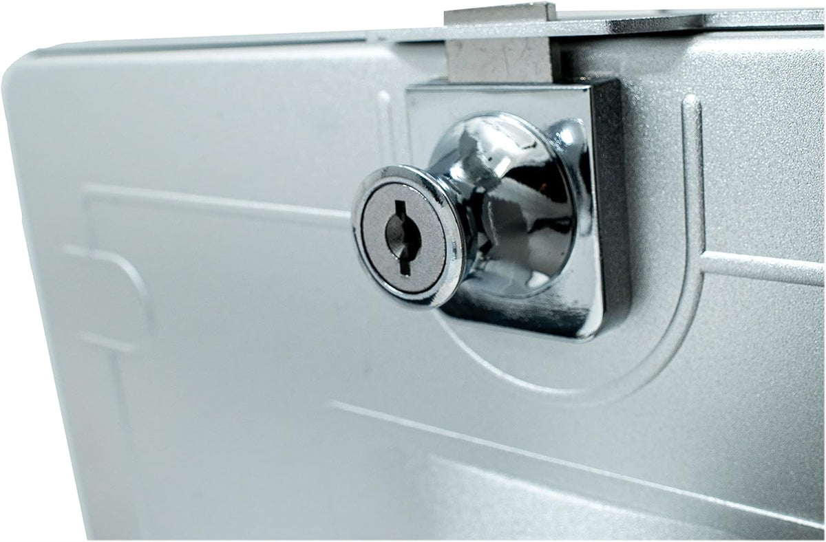 SYSTEM-S Stangen Halterung mit Schloss Befestigung aus Metall in Schwarz für iPad Pro 11" - DREIKS