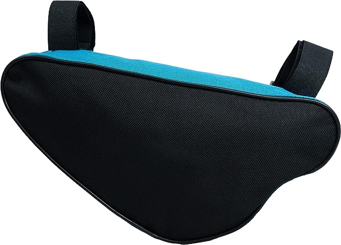 SYSTEM-S Fahrrad Tasche spritzwasserfest Dreiecktasche Rahmentasche Triangeltasche Blau - DREIKS