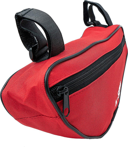 SYSTEM-S Fahrrad Tasche wasserfest Dreiecktasche Rahmentasche Triangeltasche Rot - DREIKS