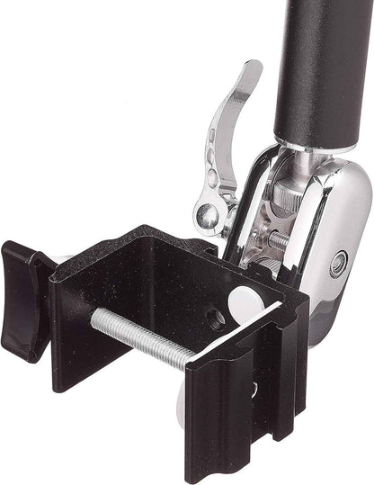 System-S Universal Schwanenhals Tisch Halterung Halter 2-Gelenkiger Haltearm für Tablet Pc's eBook Reader in Schwarz - DREIKS