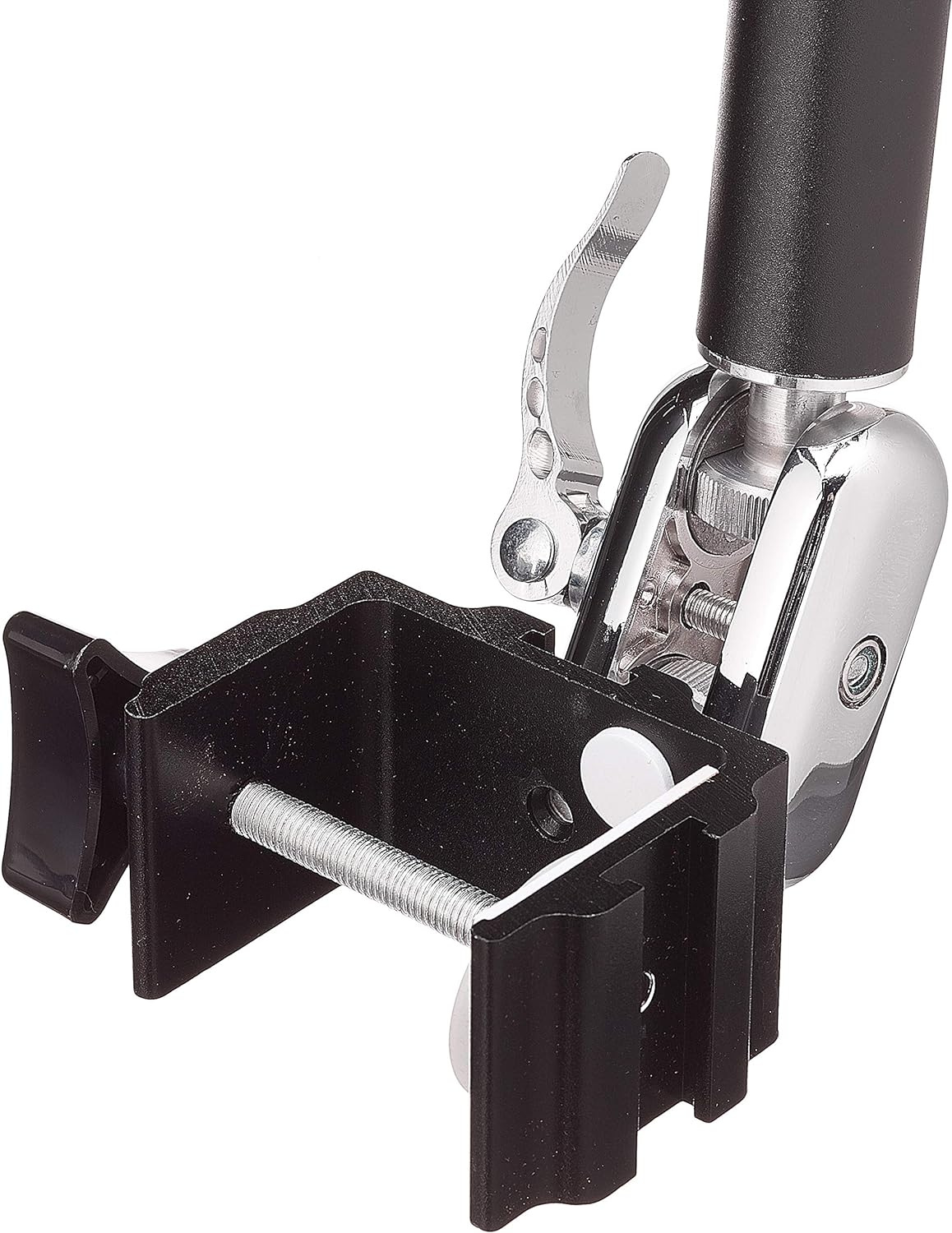 SYSTEM-S Universal Schwanenhals Tisch Halterung Halter 3-Gelenkiger Haltearm für Tablet Pc's eBook Reader in Schwarz - DREIKS