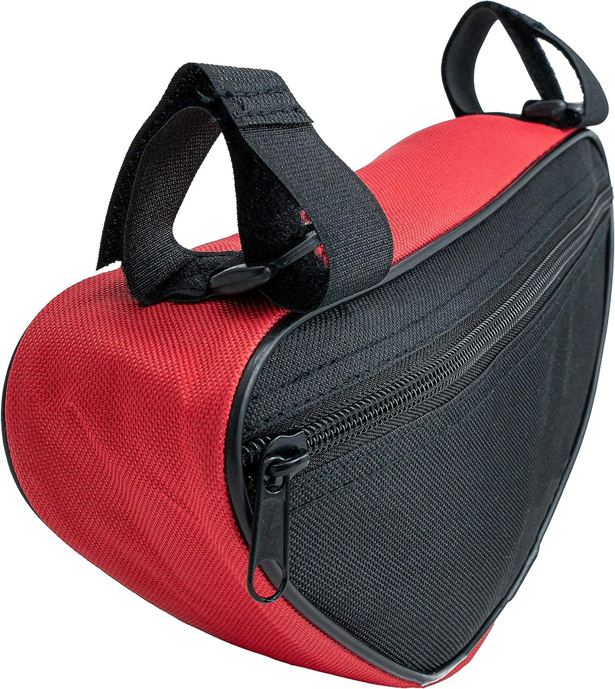SYSTEM-S Fahrrad Tasche spritzwasserfest Dreiecktasche Rahmentasche Triangeltasche Rot - DREIKS